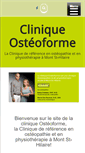 Mobile Screenshot of cliniqueosteoforme.com
